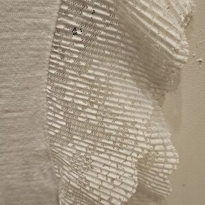 White House Black Market Cap Sleeve Tee Delicate Lace